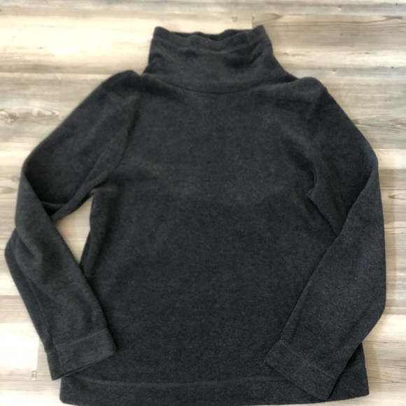 Old Navy XL Grey Cowal Neck Fleece Shirt - Picture 5 of 5